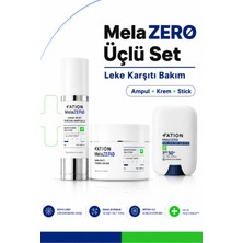 Fation Melazero | Niacinamide, Tranexamic, Arbutin ve Glutathione ve Spf 50+ ile Leke, Çil ve Ton Eşitsizliği Bakımı 3'li Set