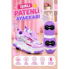Carby Kanatlı Model Patenli, Işıklı, 4 Tekerlekli Spor & Paten Dönüşümlü Çocuk Ayakkabısı