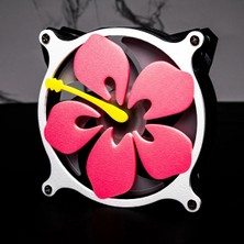 Szd Design Hibiskus Çiçeği Tasarımlı Bilgisayar Kasa Fan Izgarası