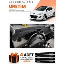 E-BİZ E-Biz Peugeot 308 (2008-2014) Uyumlu Torpido Koruma Örtüsü Oto Kılıfı - Siyah