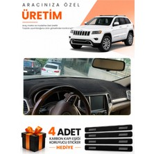 E-BİZ E-Biz Jeep Grand Cherokee (2014-2020) Uyumlu Torpido Koruma Örtüsü Oto Kılıfı - Siyah