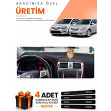 E-BİZ E-Biz Toyota Avensis T270 (2009-2015) Uyumlu Torpido Koruma Örtüsü Oto Kılıfı - Siyah Kırmızı