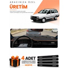 E-BİZ E-Biz Renault 12 Toros Kapaksız (1969-2000) Uyumlu Torpido Koruma Örtüsü Oto Kılıfı - Siyah Kahverengi