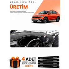 E-BİZ E-Biz Fiat Egea Cross (2021-2026) Tabletli Uyumlu Torpido Koruma Örtüsü Oto Kılıfı - Siyah