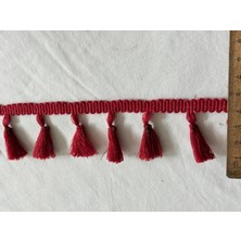 Dekoratif Püsküllü Saçak Şerit – Perde, Kırlent, Çanta ve Tekstil Süsleme Aksesuarı  5metre