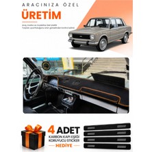 E-BİZ E-Biz Tofaş Murat 124 (1971-1977) Uyumlu Torpido Koruma Örtüsü Oto Kılıfı - Siyah Kahverengi