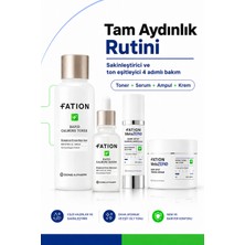 Fation Tam Aydınlık Rutini | Niacinamide, Traneksamik Asit, Pha/lha, Centella ve Panthenol ile Leke & Eşit Ton Bakımı 4'lü Set