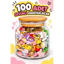 Huba Karışık 100'LÜ Sevimli Çanta Süsü, Charm, Fermuar Anahtarlık