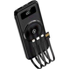Aslanoğlu Store Taşınabilir Kablosuz Powerbank 10000MAH Çoklu Şarj Girişi