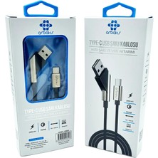 TKÇ Type-C Metal Hızlı Şarj ve Veri Aktarımı Arbaks ARB-602 Tk