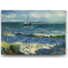 Van Gogh - Saint Remy Deniz Tablosu - 75X50CM
