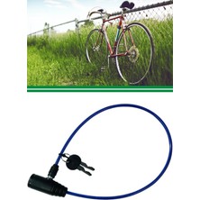 Bisiklet Motor Kilidi Anahtarlı Çelik Halatlı Kilit 65 cm 1410