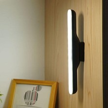 Şarjlı LED Lamba Kablosuz Micro USB Mıknatıslı 6W LED Işık 3 Farklı Işık Modu Cata Martı LED Aplik (Siyah)