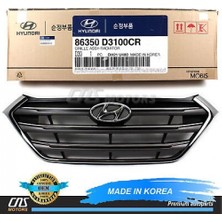 TŞT Hyundai Tucson 2015-2018 Ön Panjur Siyah Nikelaj Çıtalı (Tyg) (Oem NO:86350D3100CR)