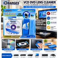 Hardwalkbarges VCD DVD Lens Temizleme Seti – CD Dvd-Rom Optik Sürücü Temizleme Diski, Temizleme Solüsyonu ve Mikrofiber Bez
