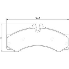 Mercedes-Benz Sprinter 1995-2006 Fren Balata Ön Arka A000 423 71 10 Nextpart