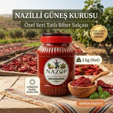 Nazop Nazilli Güneş Kurutma Tatlı Biber Salçası 2 kg
