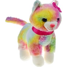 Halley Peluş 30 cm Pembe Tokalı Kedi PL62340