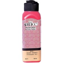 Artdeco Akrilik Boya 140 ml Çilek Kırmızı 3675