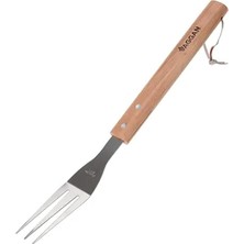 Fimer Çatal Ahşap Sap Paslanmaz Çelik 38CM