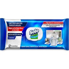 5 Adet Solo Ultra Güç Aquablock Cam Yüzeylere Özel Yüzey Temizlik Havlusu 30'lu