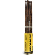 Fimer Rebound 5b Firegrain Hickory Drumstick, Spitze Aus Eichelholz, 4er-Pack, R5BFG-4P, Weiß Und Braun, Four Pairs