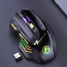 Fimer Kablosuz Oyuncu Mouse – 3200 Dpı Ayarlanabilir Hassasiyet, Rgb 7 Renk LED Aydınlatma, Şarjlı, Ergonomik Tasarım, 2.4ghz Wireless Gaming Mouse | Gw-X7
