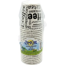 3 Adet Deva Ömür Karton Bardak 4 Oz 20 Adet