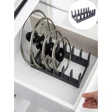 Fimer 6 Bölmeli Tencere Kapağı ve Tabak Düzenleyici Çekmece Içi Organizeri Yıkanabilir Tava Sahan Organizer