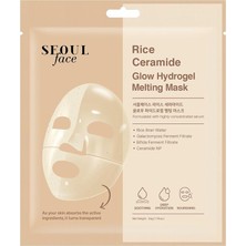 Fimer Face Pirinç Seramid Hidrojel Nemlendirici Eriyen Kore Yüz Maskesi, 34 gr