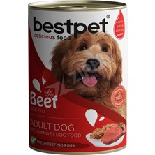 3 Adet Bestpet Sığır Etli Yetişkin Köpek Konservesi 400 gr