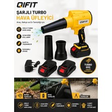 Fimer Turbo Hava Üfleyici, 48V Li-Ion Batarya, Kademesiz Hız Kontrolü, 1050W, Araç, Bahçe ve Ev Temizliği Için