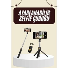 Efnaz Style Cep Telefonu Tripod Standı Manyetik Selfie Sopa Bluetooth Uzaktan Kumandalı