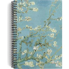 Fimer Van Gogh/almond BLOSSOM,1890 | Spiralli Defter 01 | A5 | Çizgisiz | 100 Sayfa | Sanat