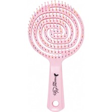 Fimer Pro 3D Flexi Kontrol Açma Tarama Saç Fırçası Pembe - 40