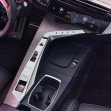 Fimer 3008 ile Uyumlu Vites Etrafı Piano Black Tpu Koruyucu 2'li Set