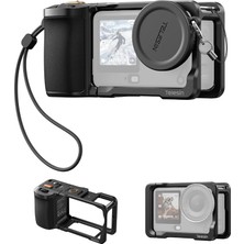 Fimer Osmo Action 6 Remote Streetgrip Kit, Bluetooth Kumandalı Sokak Fotoğrafçılığı Kiti, Alüminyum Kafes, Çıkarılabilir Kol, 4 Genişletme Bağlantı Noktası, Djı Osmo Action 6 ile Uyumlu