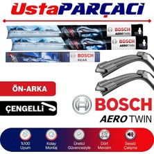 Fimer Subaru Xv ile Uyumlu 2012-2017 Aerotwin-Rear Ön Arka Silecek Takımı H306