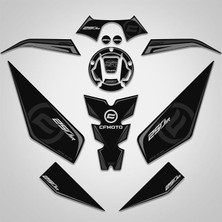 Fimer Moto 250SR Full Tank Pad Set Siyah Gri 250 Sr