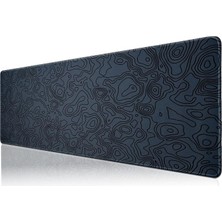 Fimer Pro - 5 Farklı Model Dikişli Kenar 120X60 cm Oyuncu Gaming Mouse Pad (Dark Grey Map Lines)