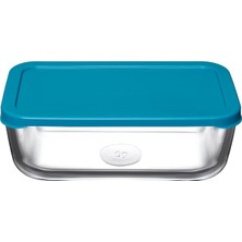 Fimer Snow Box Saklama Kabı 1225 cc Tekli Plastik Turkuaz Kapaklı
