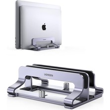Fimer Masa Için Dikey Dizüstü Bilgisayar Standı Çift Yuvalı Dizüstü Bilgisayar Standı Tutucu Ayarlanabilir Dock Alüminyum Masaüstü Standı MacBook Air Pro, Microsoft Surface Laptop 4, Lg Gram 17 ile