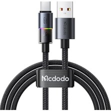 Fimer CA-8180 USB Typec 6A 7 Renkli LED Işıklı Şarj Data Kablosu