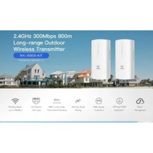 Wiking WK-WB08-KIT 2.4GHz 300Mbps 800m Kablosuz Aktarıcı