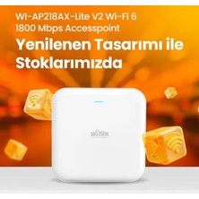Wi-Tek WI-AP218AX-Lite 1800 Mbps Tavan Tipi Access Point