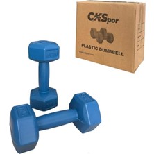 Fimer 1 kg x 2 Adet Plastik Dambıl Seti CKS-137 (Mavi)