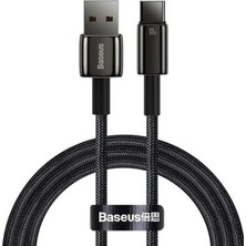 Fimer Tungsten Gold Hızlı Şarj Kablosu USB To Type-C 100W, 1m, Siyah