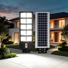 Fimer Solar Güneş Enerjili Dış Mekan Sokak Lambası - Bahçe Aydınlatması, Hareket Sensörlü Projektör, IP65 Su Geçirmez Avlu ve Otopark Aydınlatma Armatürü