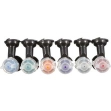 Fimer Performance Gravity Hvlp Atomizasyon Başlığı Çeşit Kiti, 26730, Boyutlar 1.2, 1.3, 1.4, 1.6, 1.8, 2.0, Kullanım Için Performans Püskürtme Tabancası Pps 2.0 Boya Bardakları, 6'lı Paket, Siyah