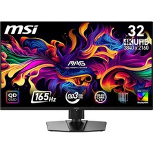 Fimer 31.5" Mag 322UP Qd-Oled E16, Gaming Monitör, Uhd, 16:9, Flat, Qd-Oled, 165Hz, 0.03MS, Freesync Premium Pro, Pivot